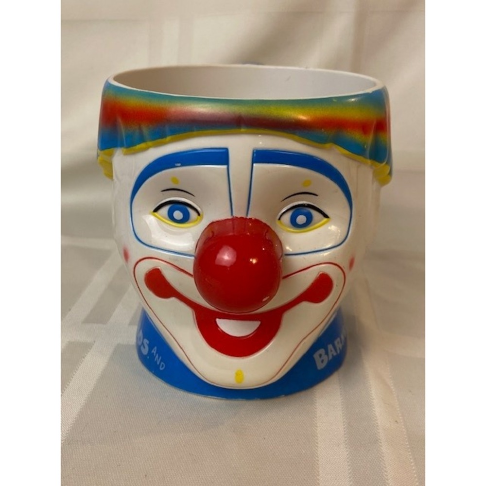 Ringling Bros Barnum & Bailey Circus Clown Head Mug Greatest Show On Earth VTG.